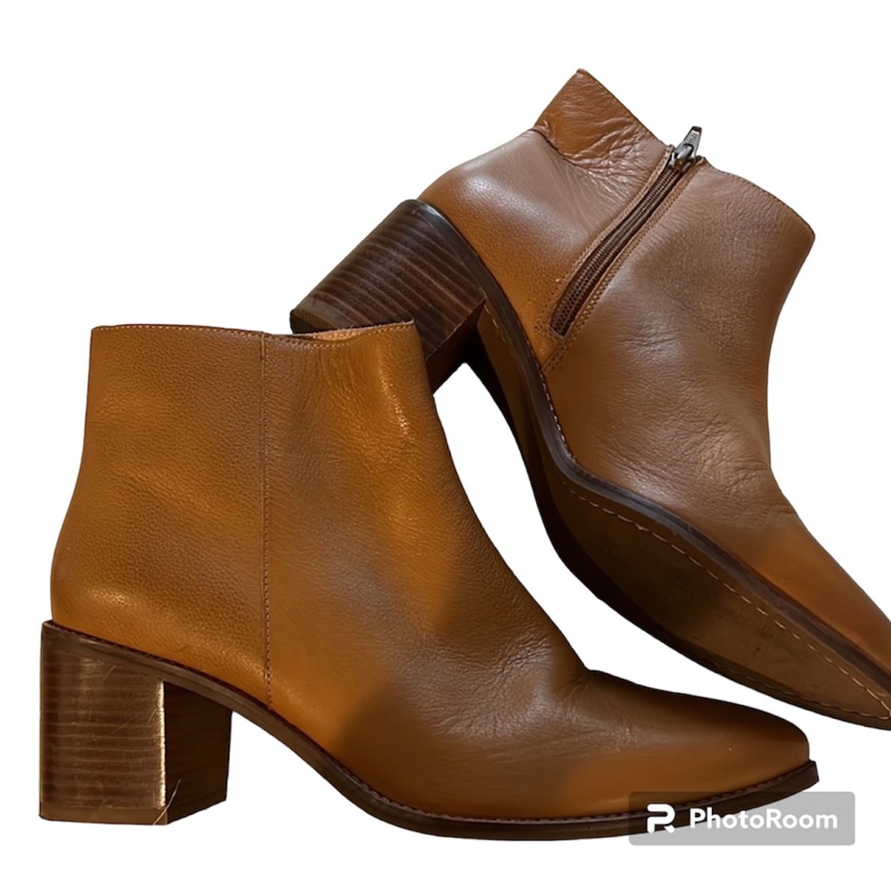 Seychelles Tan Leather Ankle Booties - Picture 3 of 7